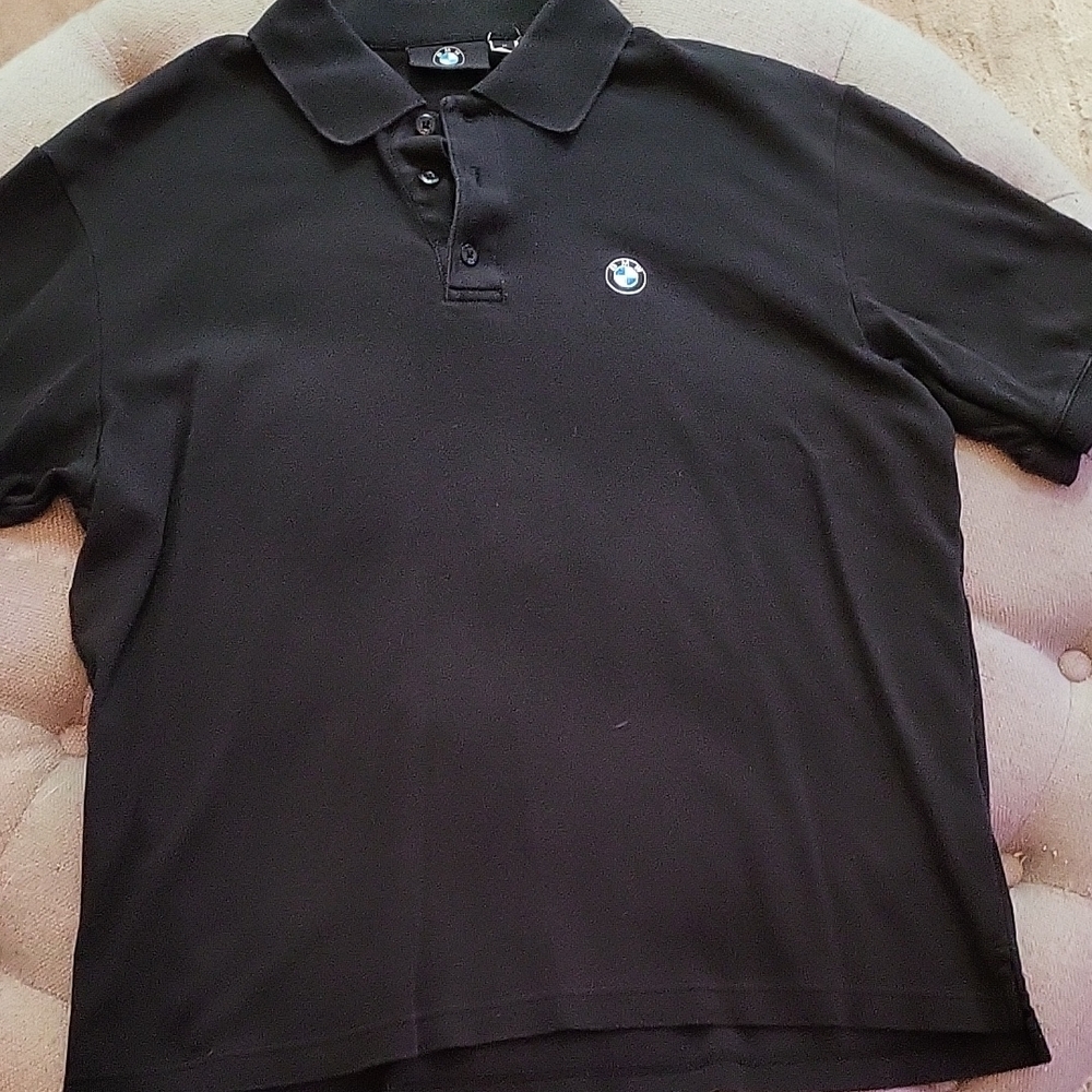 BMW Classic Black Polo for Men